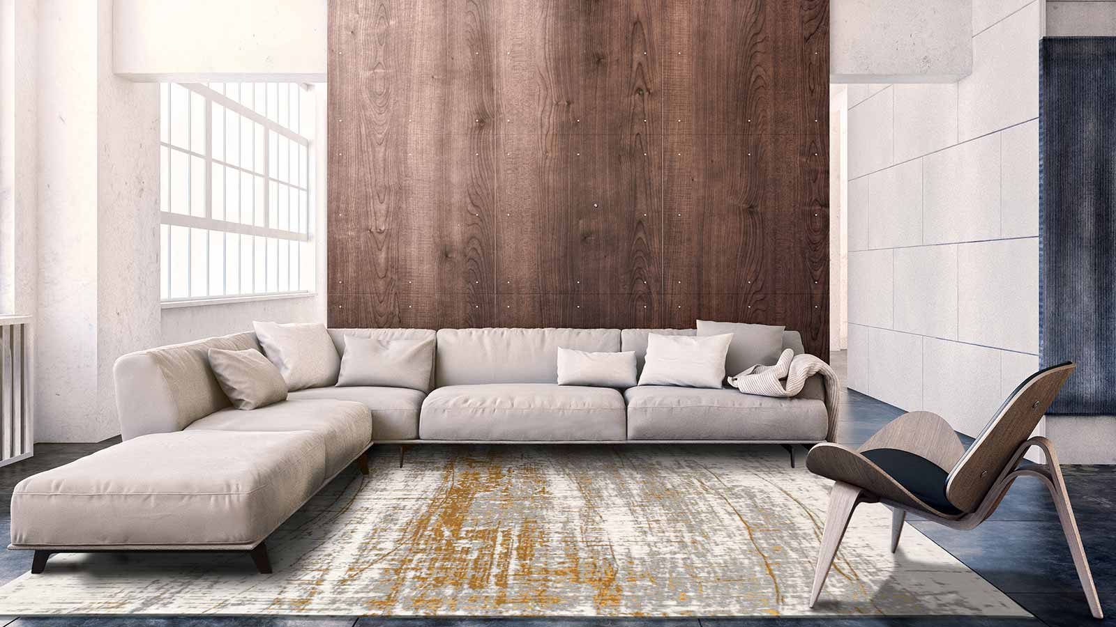 alfombras Louis De Poortere CA 8419 Mad Men Griff Columbus Gold interior