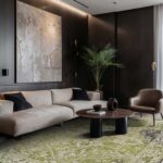 Louis De Poortere alfombra Antiquarian Tabriz 9645 Olive Wood Ambiance