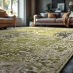 Louis De Poortere alfombra Antiquarian Tabriz 9645 Olive Wood Ambiance 2