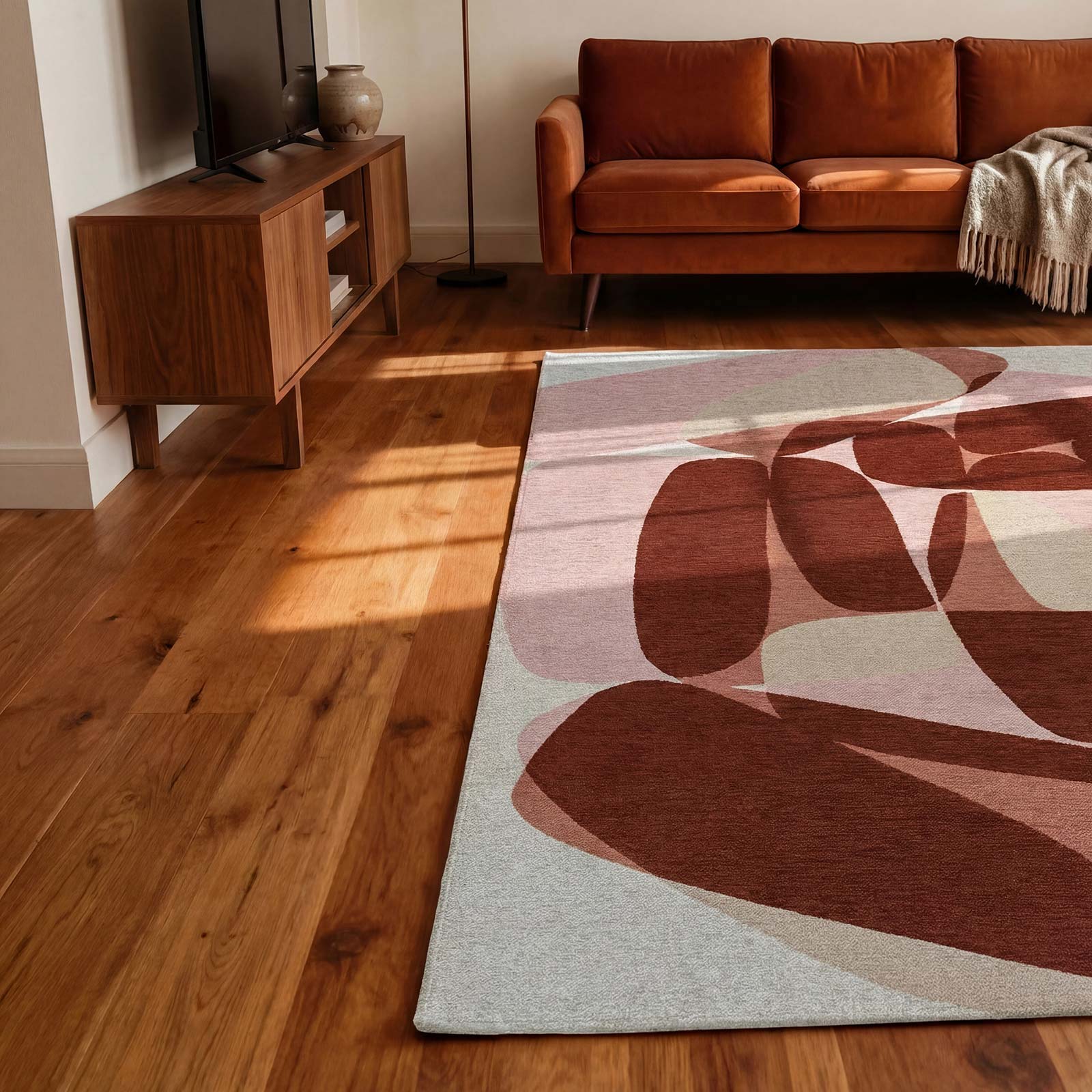 Louis De Poortere alfombra Gallery 2088 Stones Cherry Moca interior